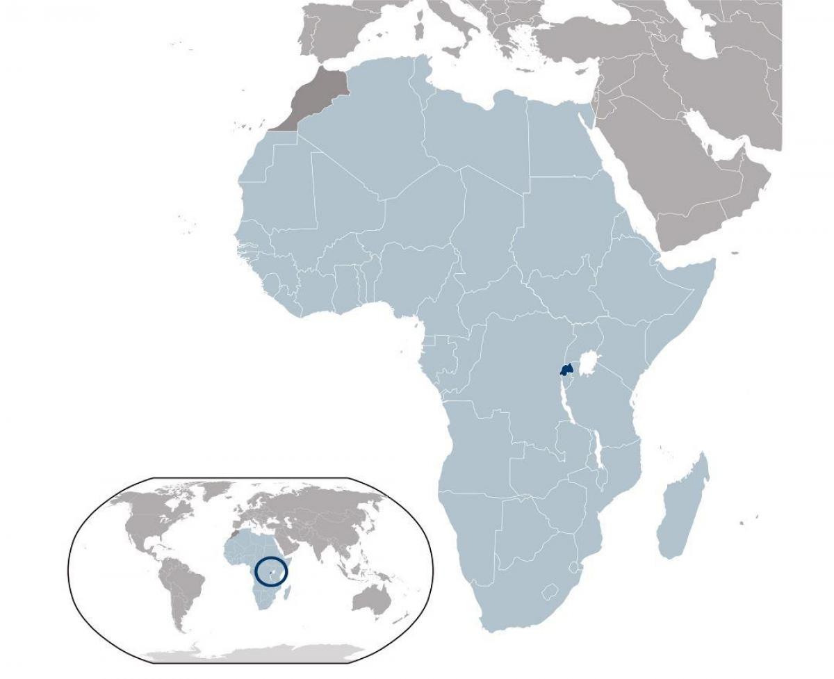 Rwanda lokasyon sa mapa ng mundo
