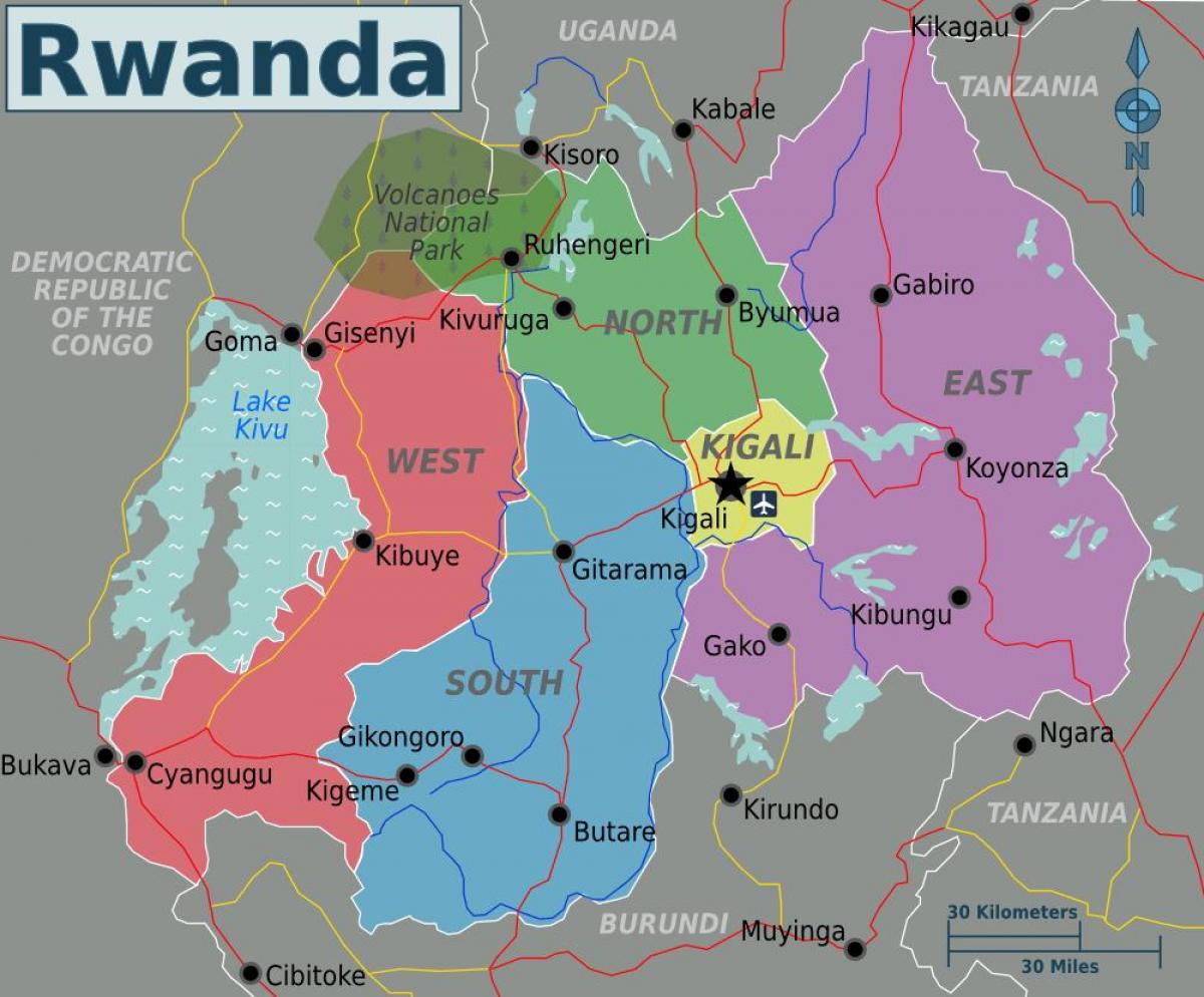 mapa ng kigali Rwanda