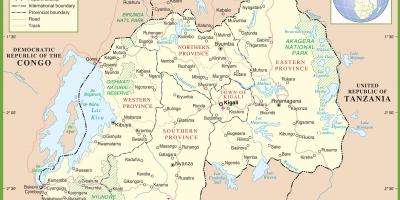Rwanda mapa ng lokasyon
