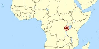 Mapa ng Rwanda africa