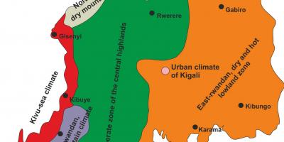 Mapa ng Rwanda klima